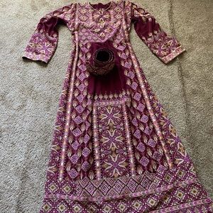 Palestinian dress henna thobe Arabic embroidered